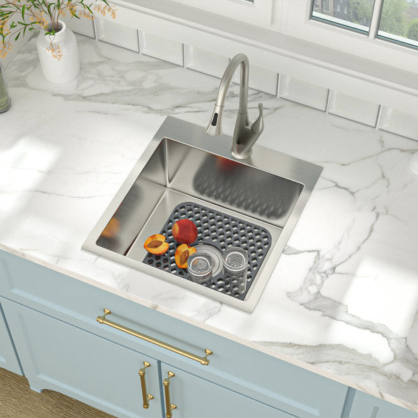 Lordear 14" x 11" Kitchen Sink Silicone Bottom Grid Hot Resistant with Drain Hole from Lordear