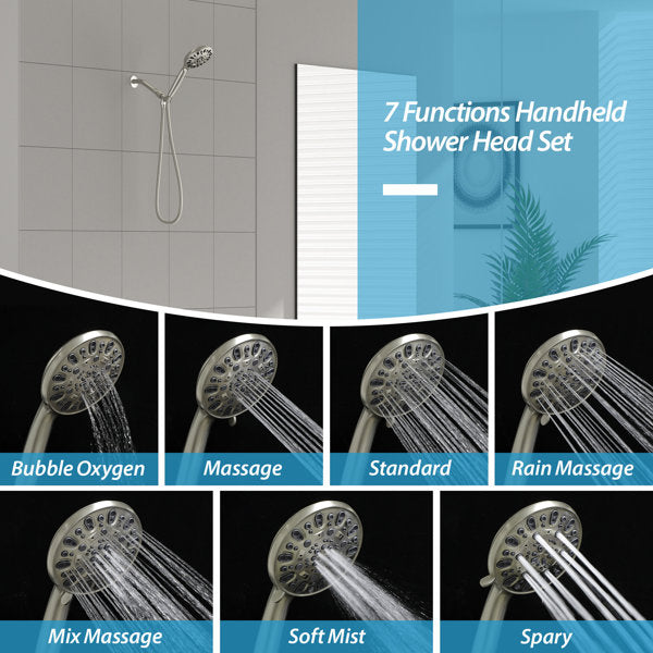 Lordear 4.7" Multi Function Rain Dual Shower Head from Lordear