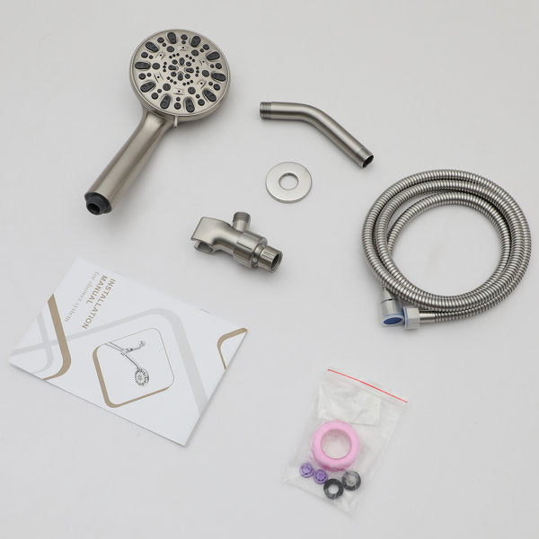 Lordear 4.7" Multi Function Rain Dual Shower Head from Lordear