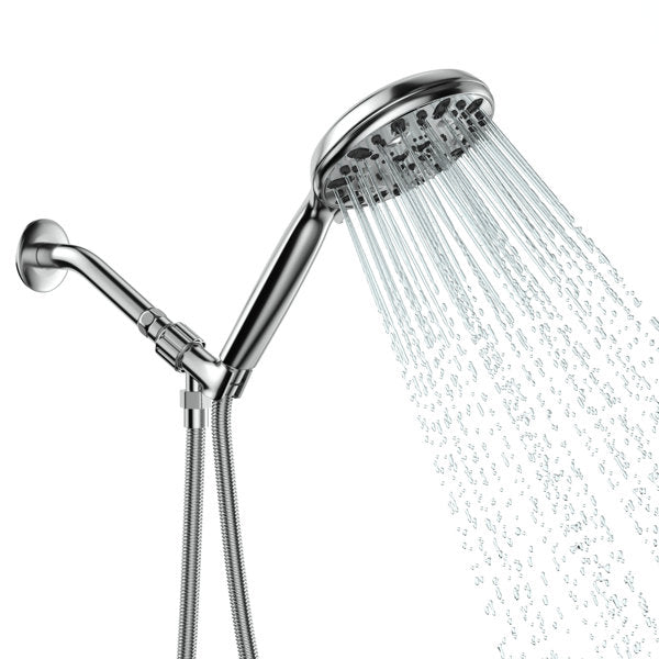 4.7in Multi Function Rain Dual Shower Head-Chrome from Lordear