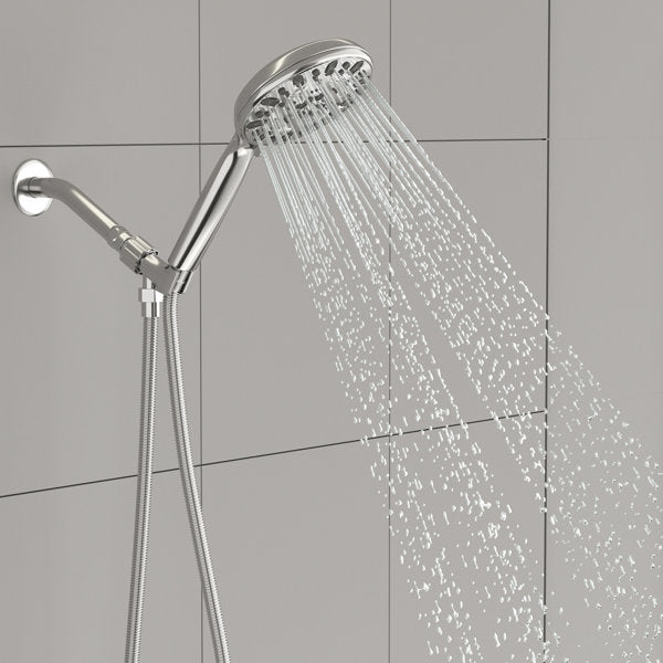 4.7in Multi Function Rain Dual Shower Head-Chrome from Lordear