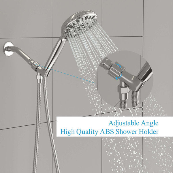 4.7in Multi Function Rain Dual Shower Head-Chrome from Lordear