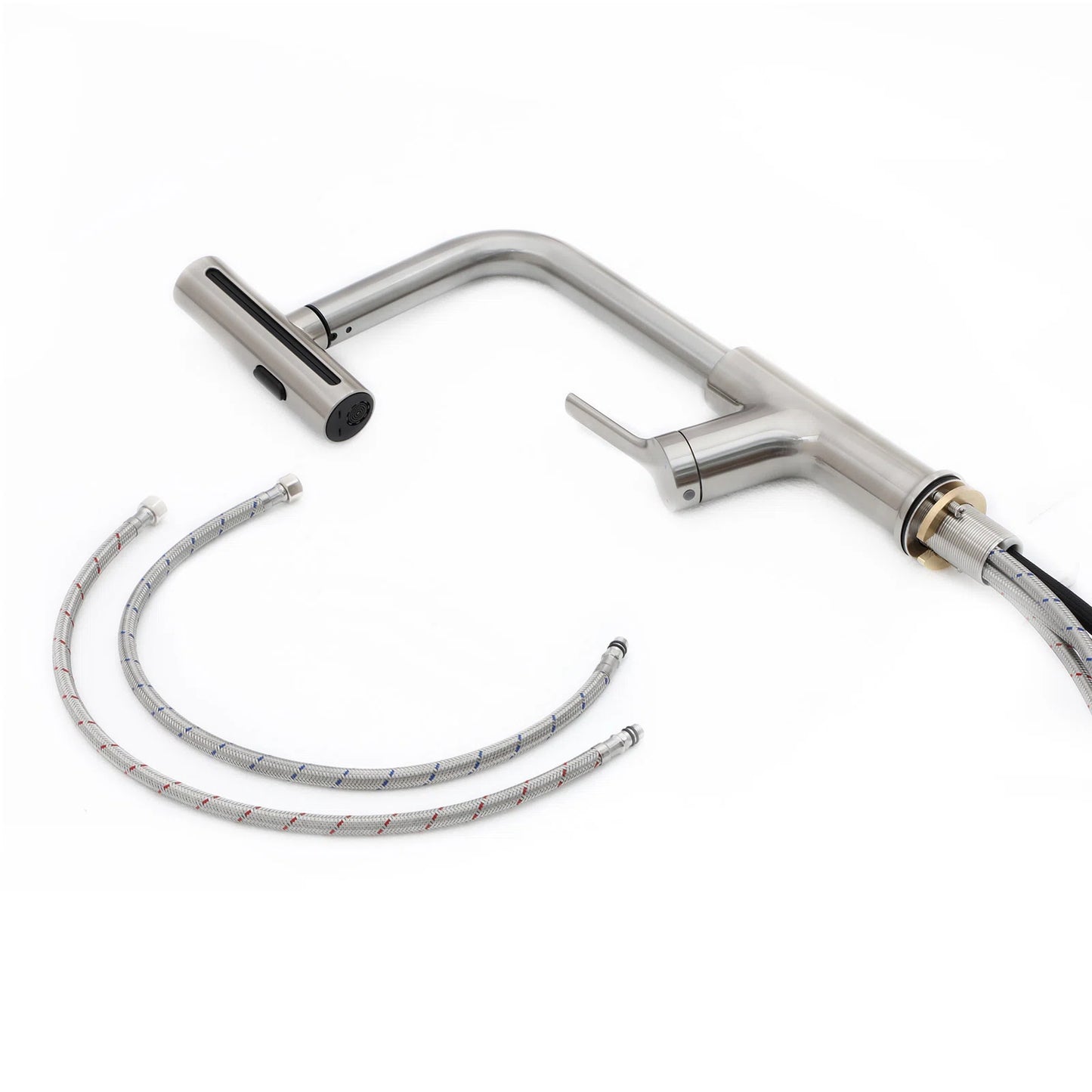 Lordear Stainless Steel Four-Function Pull-Down Sprayer Kitchen Faucet from Lordear