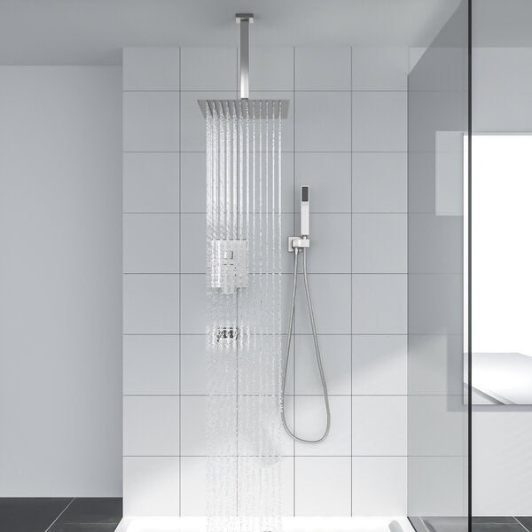 with Rough in-Valve-Brushed Nickel from Lordear