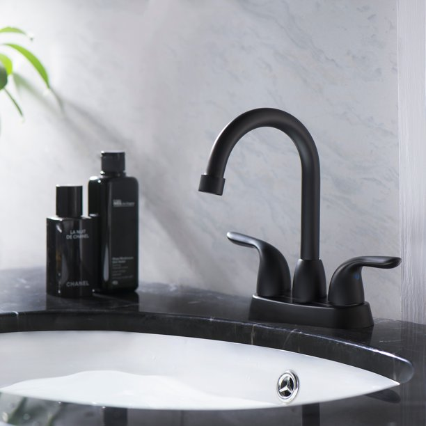 Lordear Brass Deck Mount Dual Handle Bathroom Faucet from Lordear