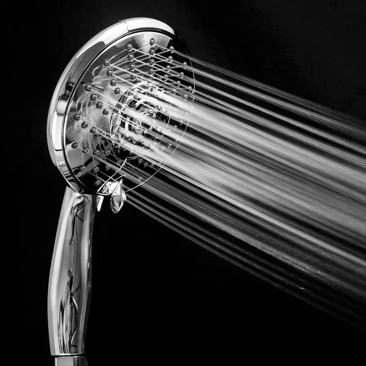 5 Inch Rainfall Round Shower System Shower Head with Handheld Shower 5-Setting Wall Mounted | 5 Inch Shower System, Bath, Bathroom, Dual Head, Handheld Shower, Multi Function Rain Shower Head, Rain, Rain Shower Mixer Set, Rainfall Shower System, Shower, Shower Faucets & Systems, Shower Heads, Shower System | Lordear