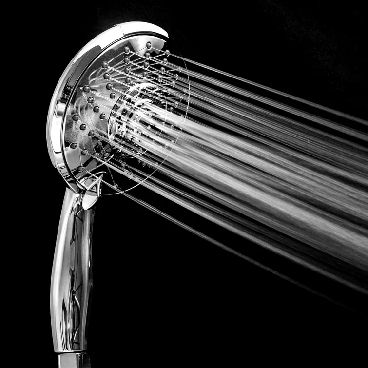 Lordear 5" Stainless Steel Wall Mounted 5-Setting Round Rainfall Shower Head from Lordear