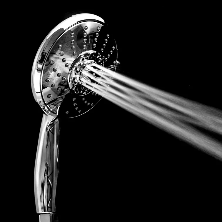 Lordear 5" Stainless Steel Wall Mounted 5-Setting Round Rainfall Shower Head from Lordear