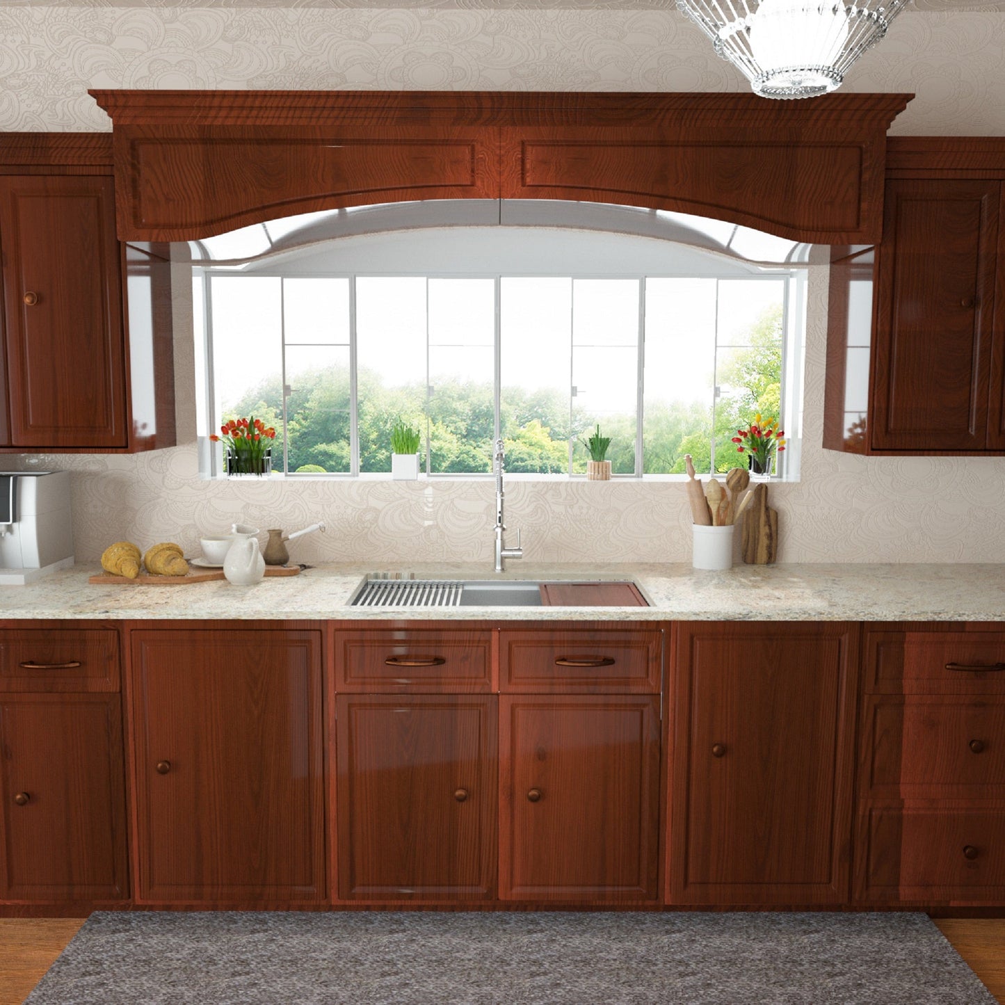 Lordear 30" x 19" Stainless Steel Undermount Workstation Kitchen Sink from Lordear