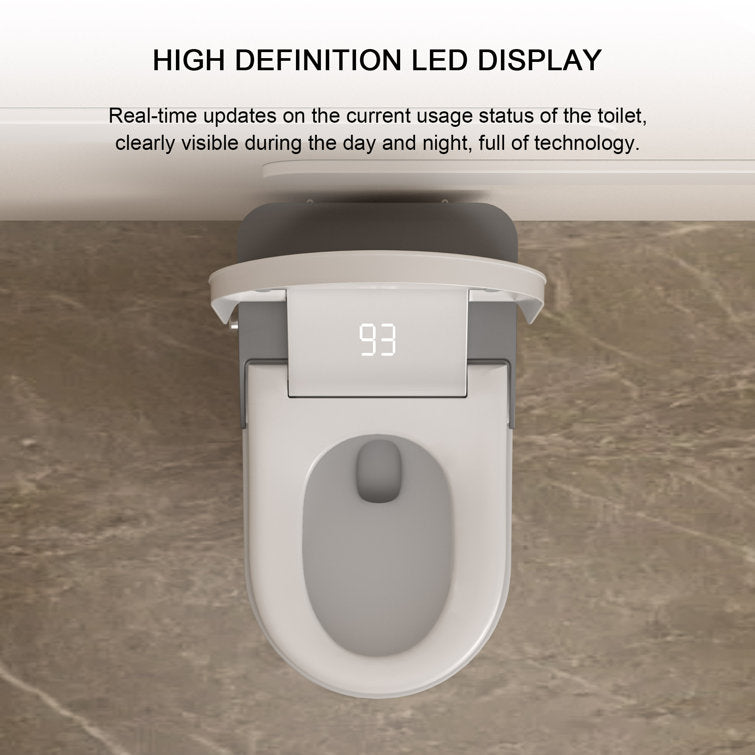 Lordear Smart Toilet with Bidet Wash Auto Sensor Flush Kick Flush Heated Seat Warm Wash  from Lordear