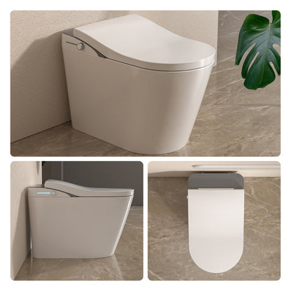 Lordear Smart Toilet with Bidet Wash Auto Sensor Flush Kick Flush Heated Seat Warm Wash  from Lordear