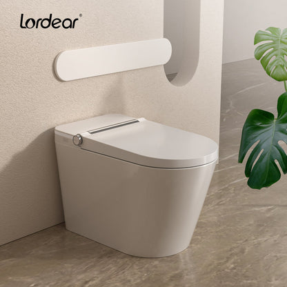 Lordear Smart Bidet Toilet – Auto Flush Heated Seat Night Light – Easy Install One-Piece  from Lordear