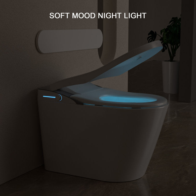 Lordear Smart Toilet with Bidet Wash Auto Sensor Flush Kick Flush Heated Seat Warm Wash  from Lordear