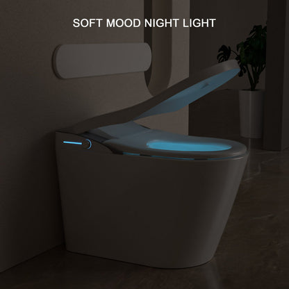 Lordear Smart Toilet with Bidet Wash Auto Sensor Flush Kick Flush Heated Seat Warm Wash  from Lordear