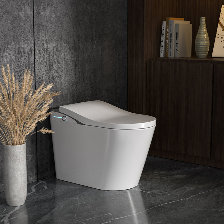 Lordear Smart Toilet with Bidet Wash Auto Sensor Flush Kick Flush Heated Seat Warm Wash  from Lordear