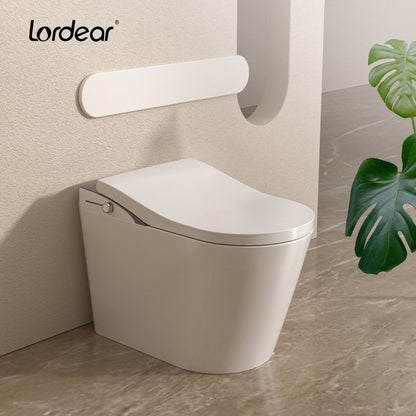Lordear Smart Toilet with Bidet Wash Auto Sensor Flush Kick Flush Heated Seat Warm Wash  from Lordear