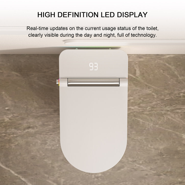 Lordear Smart Bidet Toilet – Auto Flush Heated Seat Night Light – Easy Install One-Piece  from Lordear