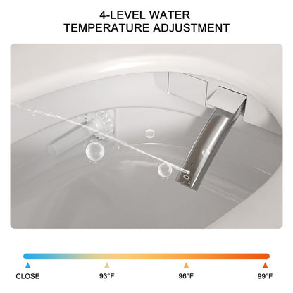Lordear Smart Toilet with Auto Flush & Foot Sensor – Tankless Design with Heated Seat – Warm Water Cleaning & Air Dryer  from Lordear
