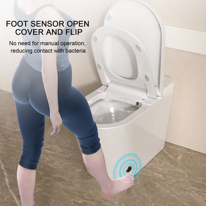Lordear Smart Bidet Toilet – Auto Flush Heated Seat Night Light – Easy Install One-Piece  from Lordear