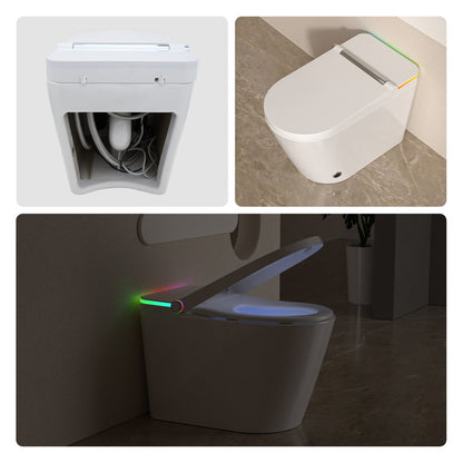 Lordear Smart Bidet Toilet – Auto Flush Heated Seat Night Light – Easy Install One-Piece  from Lordear