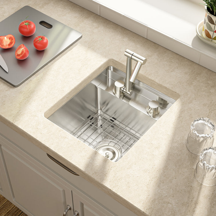Lordear 15" x 17" Stainless Steel Undermount Single Bowl Workstation Kitchen Sink  from Lordear