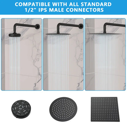 Lordear 16" Brass ‎Screw-In Rainfall Shower Head Extender Arm  from Lordear