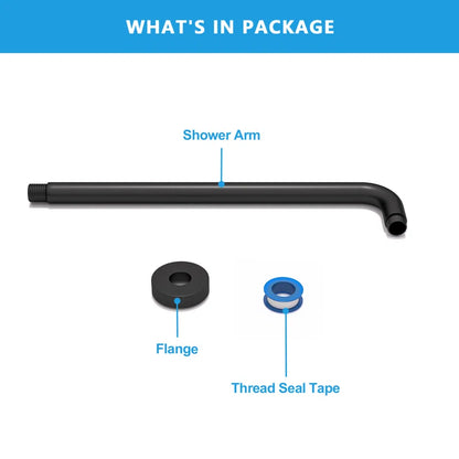 Lordear 16" Brass ‎Screw-In Rainfall Shower Head Extender Arm  from Lordear