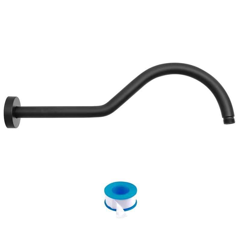 Lordear 17" Brass S-Shape Rainfall Shower Head Extender Arm  from Lordear
