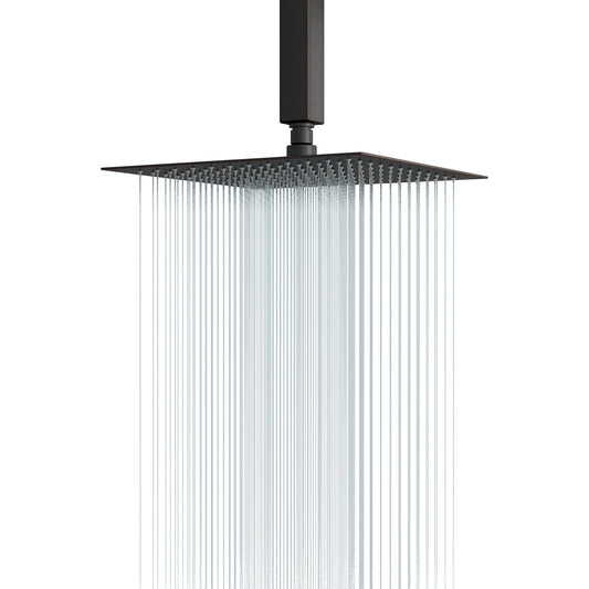 Lordear Rainfall Shower Head 12 Inch Solid Square Ultra Thin 304 Stainless Steel Rain Setting Shower Heads,Waterfall Full Body Coverage  from Lordear