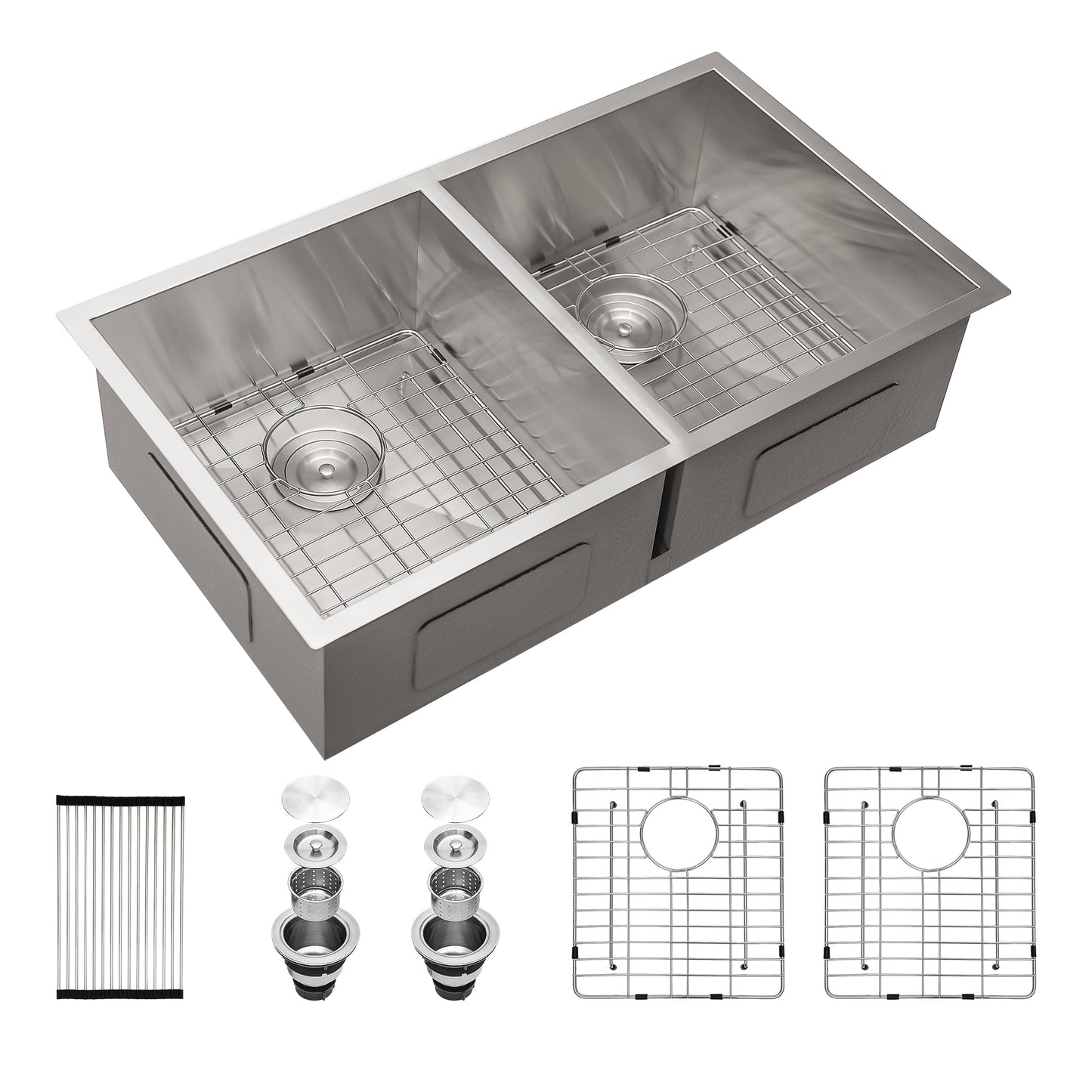 Lordear 33" Stainless Steel Double Bowl Undermount Kitchen Sink  from Lordear