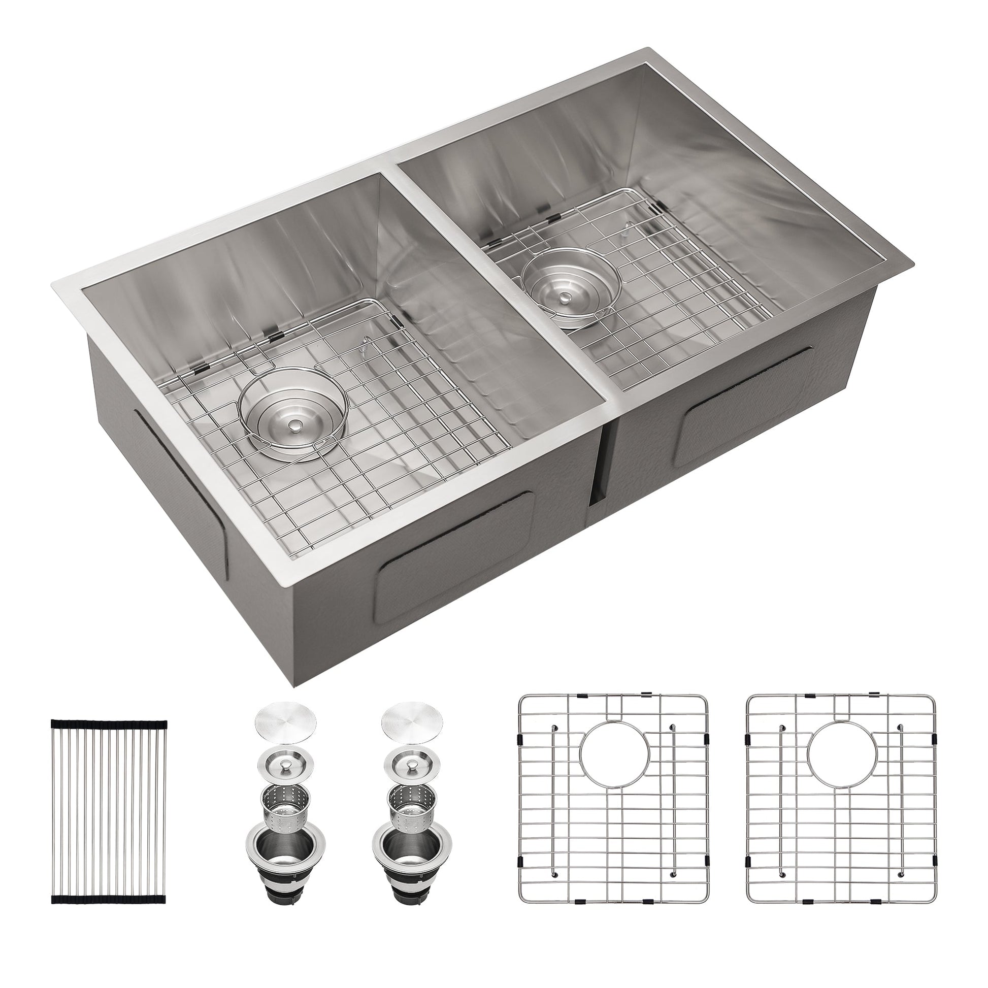 Lordear 33" Stainless Steel Double Bowl Undermount Kitchen Sink  from Lordear