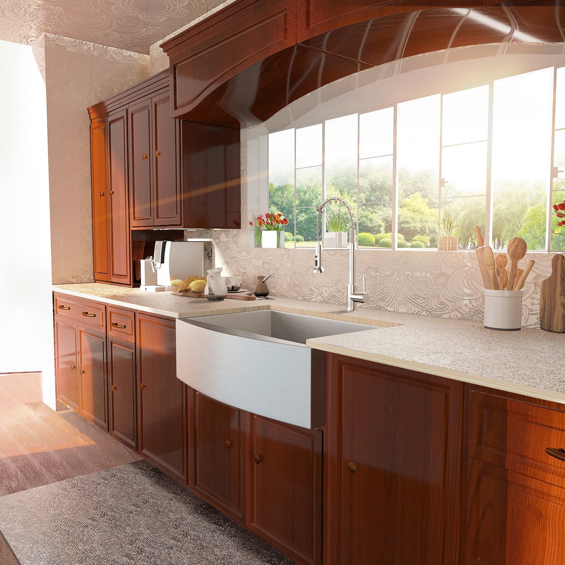 Lordear 36" Stainless Steel Undermount Single Bowl Farmhouse Kitchen Sink  from Lordear
