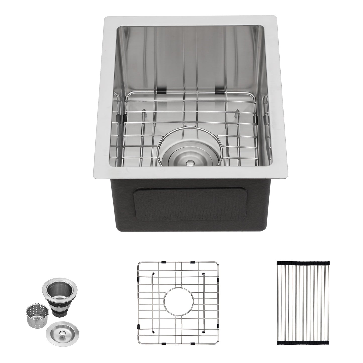 Lordear 13" Stainless Steel Undermount Single Bowl Bar Sink  from Lordear