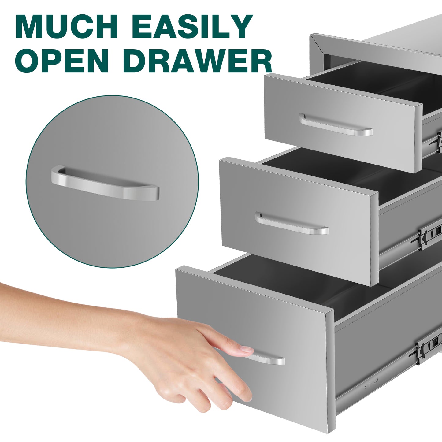Three-layer Drawer cabinets for outdoor kitchens or courtyards  from Lordear