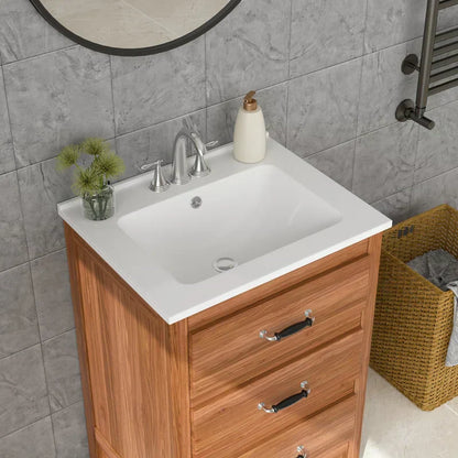 Lordear 24" White Ceramic Vessel Bathroom Sink  from Lordear