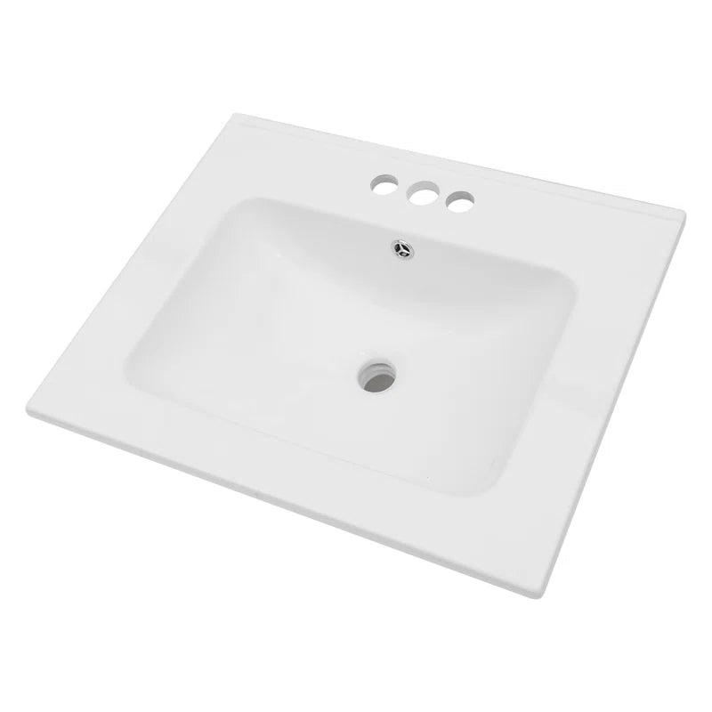 Lordear 24" White Ceramic Vessel Bathroom Sink  from Lordear
