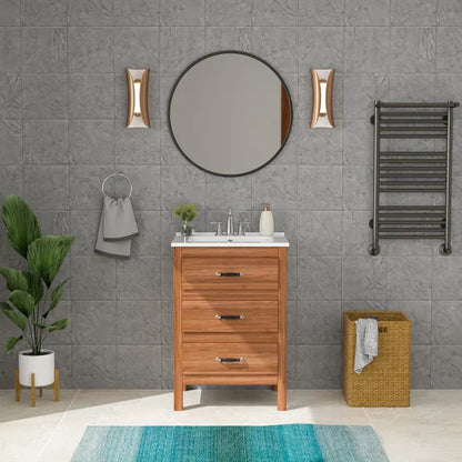 Lordear 24" White Ceramic Vessel Bathroom Sink  from Lordear