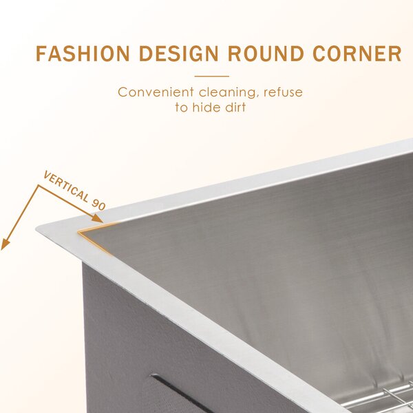 Lordear 25" x 22" Stainless Steel Drop-in Workstation Kitchen Sink  from Lordear