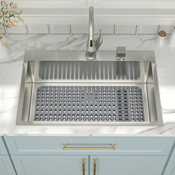 Lordear 28" x 14" Kitchen Sink Silicone Bottom Grid Heat Resistant Silicone Mat  from Lordear