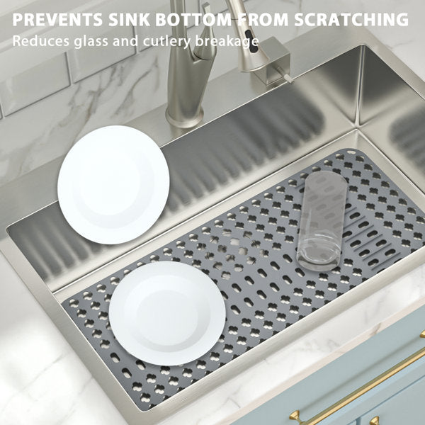 Lordear 28" x 14" Kitchen Sink Silicone Bottom Grid Heat Resistant Silicone Mat  from Lordear