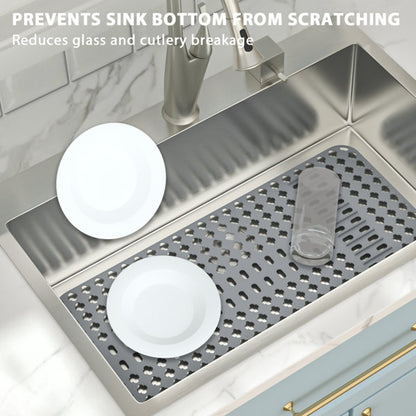 Lordear 28" x 14" Kitchen Sink Silicone Bottom Grid Heat Resistant Silicone Mat  from Lordear