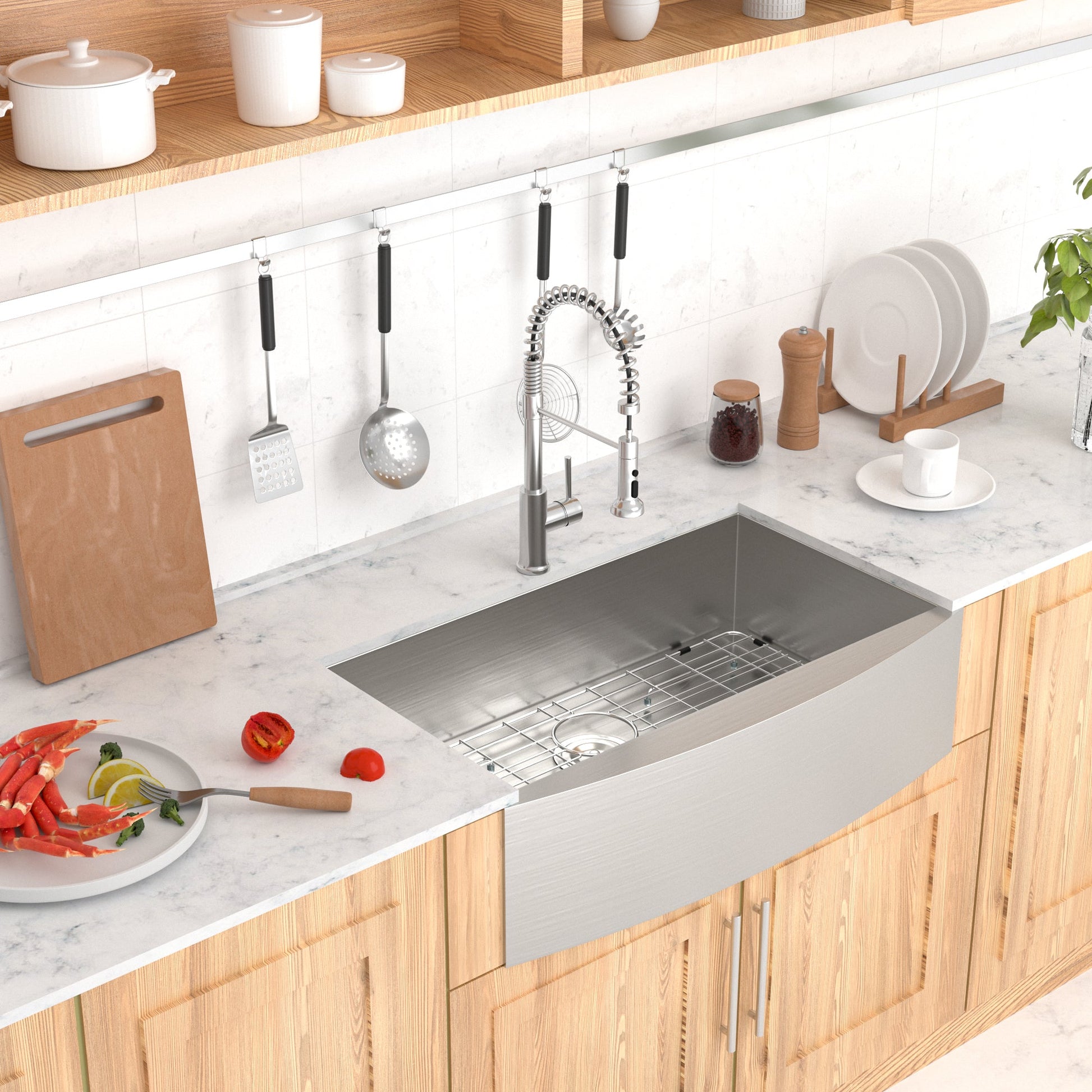 Lordear 33" Stainless Steel Apron Front Farmhouse Kitchen Sink  from Lordear