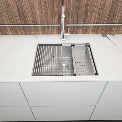 Lordear 23" Stainless Steel Undermount Single Bowl Workstation Kitchen Sink  from Lordear