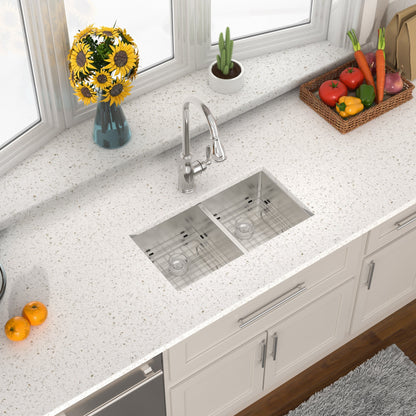 Lordear 33" Stainless Steel Double Bowl Undermount Kitchen Sink  from Lordear