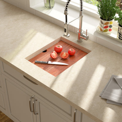 Lordear 15" Stainless Steel Undermount Single Bowl Workstation Bar Sink  from Lordear
