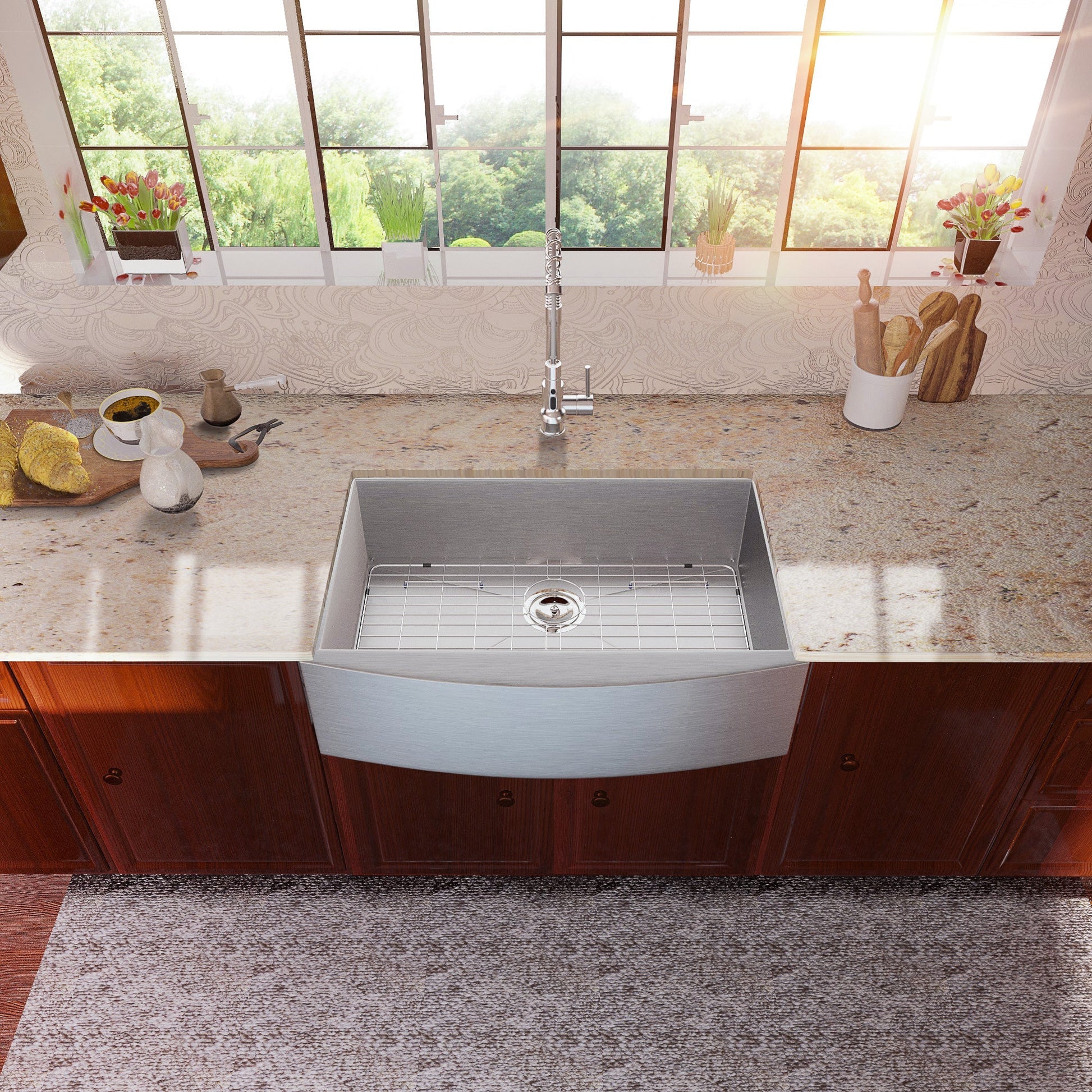 Lordear 30"x20" Stainless Steel Apron Front Farmhouse Kitchen Sink  from Lordear