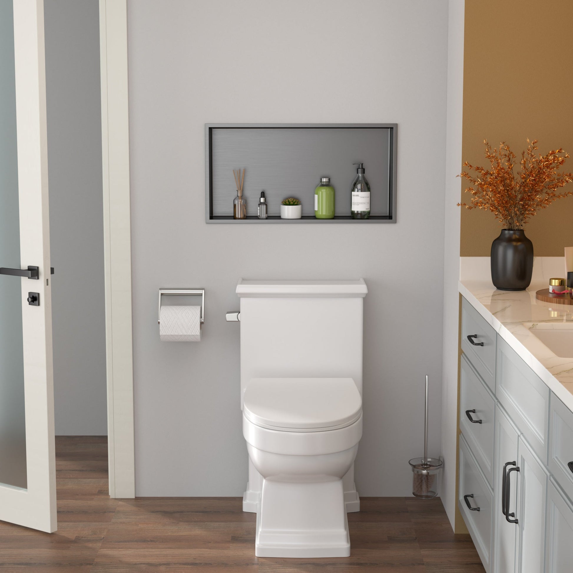 Lordear 24" x 12" Stainless Steel Rectangle Built-in Bathroom Niche  from Lordear