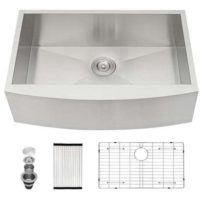 Lordear 30"x20" Stainless Steel Apron Front Farmhouse Kitchen Sink  from Lordear