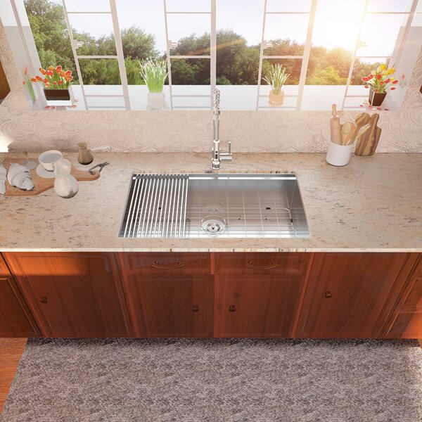 Lordear 32" Stainless Steel Undermount Single Bowl Workstation Kitchen Sink  from Lordear
