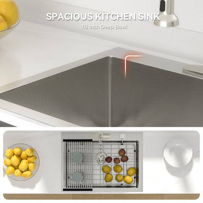 Lordear 33" x 22" Stainless Steel Drop-In Single Bowl Kitchen Sink  from Lordear